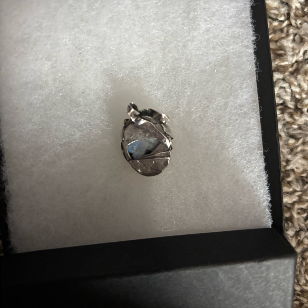 Sterling Silver Rainbow, Moonstone Pendant View 4